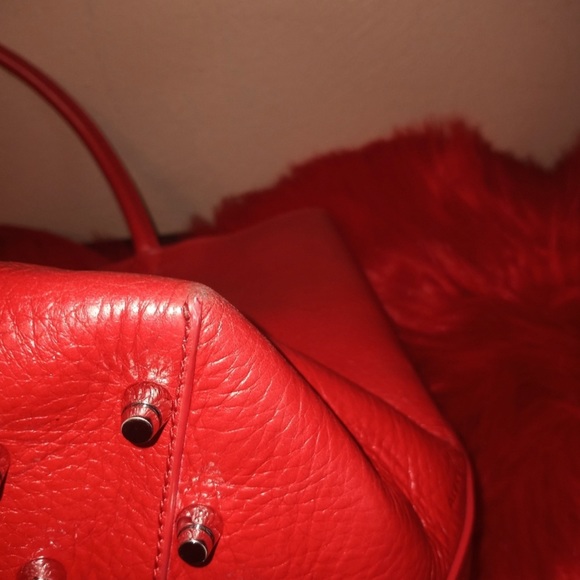 Alexander Wang Roxy Tote Red Leather Stud Medium - Picture 9 of 9